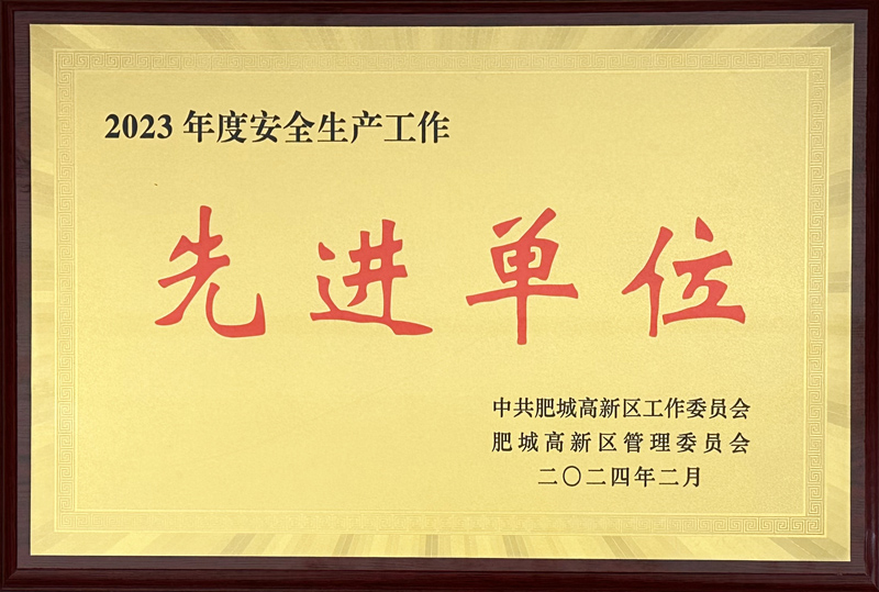 2023年度安全生产工作先进单位